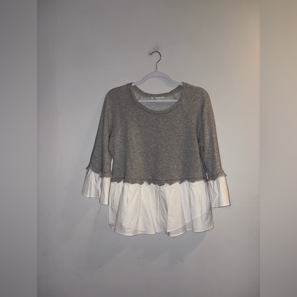 DR2 | Gray Sweater Blouse